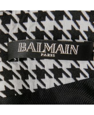 Women's Monochrome Houndstooth Jacquard Mini Dress