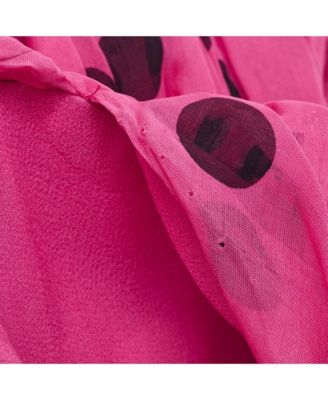 Women's Pre-Owned D&g Pink Polka Dot Silk Neck Tie Detail Mini Dress