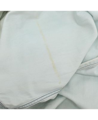 Women's Brit Washed Blue Cotton Belted Dress