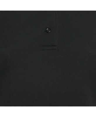 Women's Black Stars Applique Pique Polo Dress