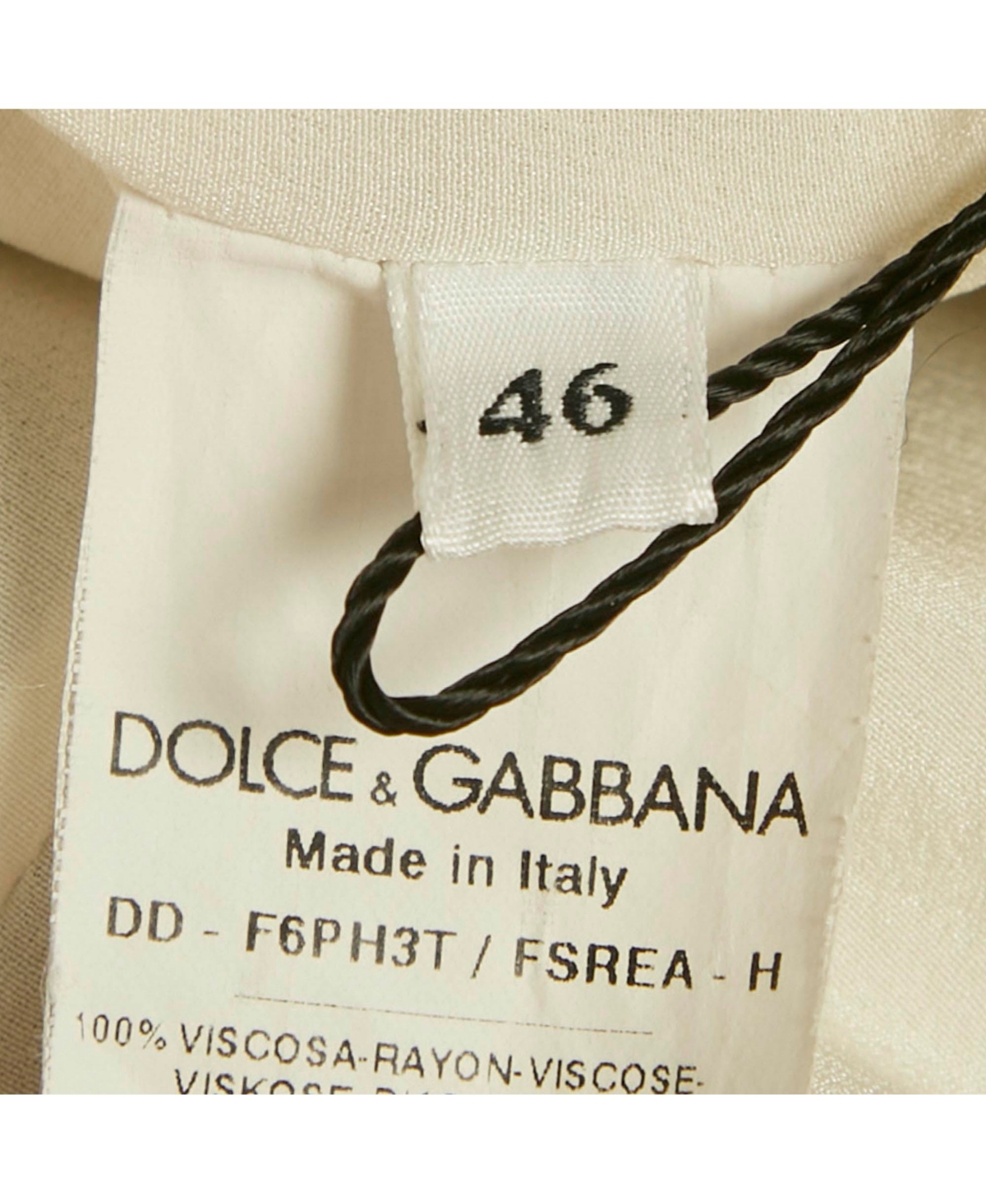 Pre-Owned Dolce & Gabbana Women's Black/white Stripe Crepe Midi Dress