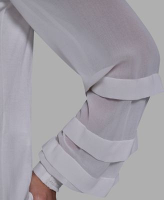 Women's Slim Fit Collared Button-Up Top