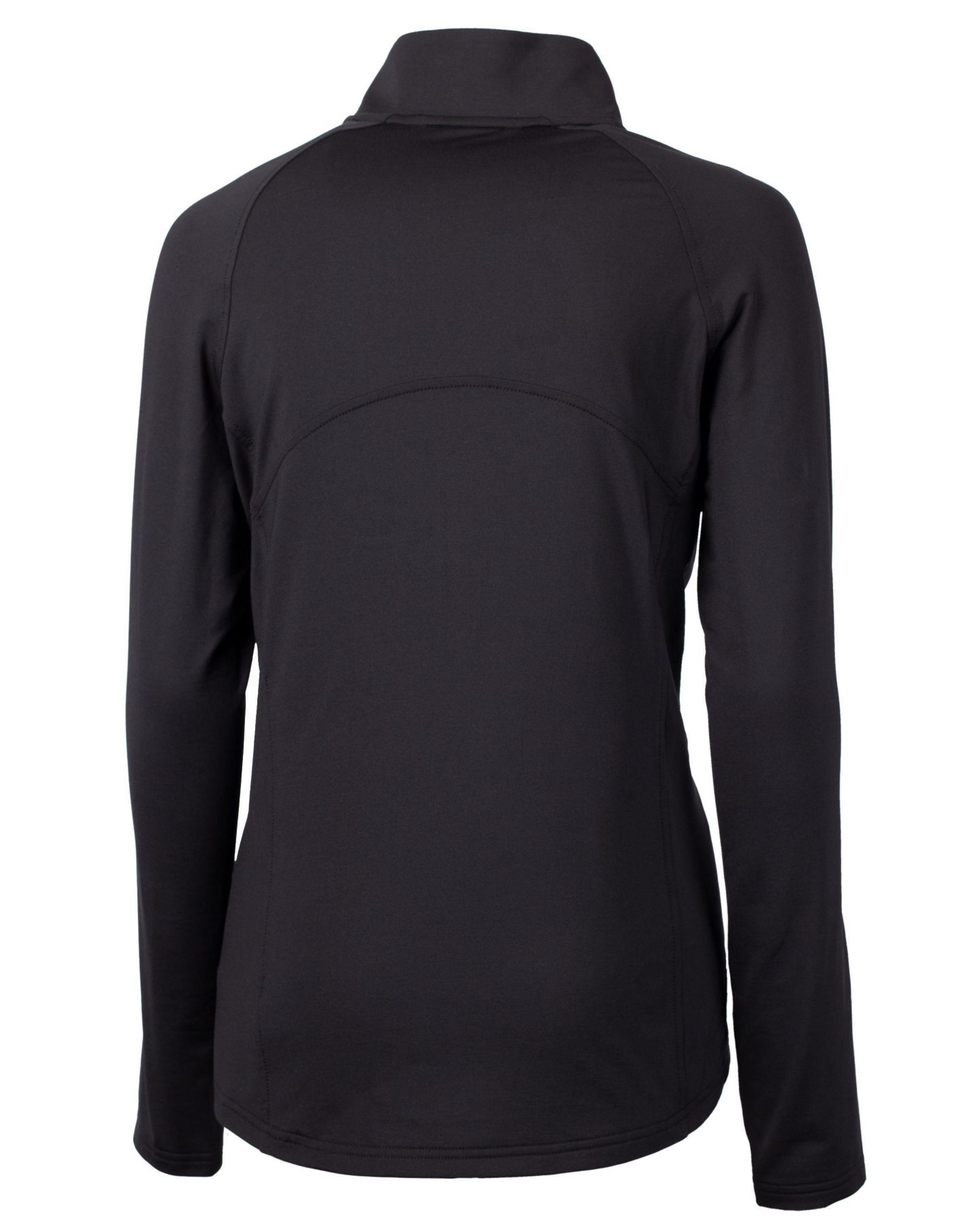 Женский свитер Cutter & Buck Adapt Eco Knit Stretch Recycled Half Zip Pullover, цвет: Чёрный — фото 3