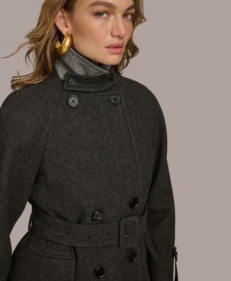 Women's Double-Breasted Belted Wrap Coat