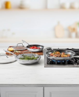 FusionElite Plus Nonstick Tri-Ply Stainless Steel 6-Pc. Skillet Set