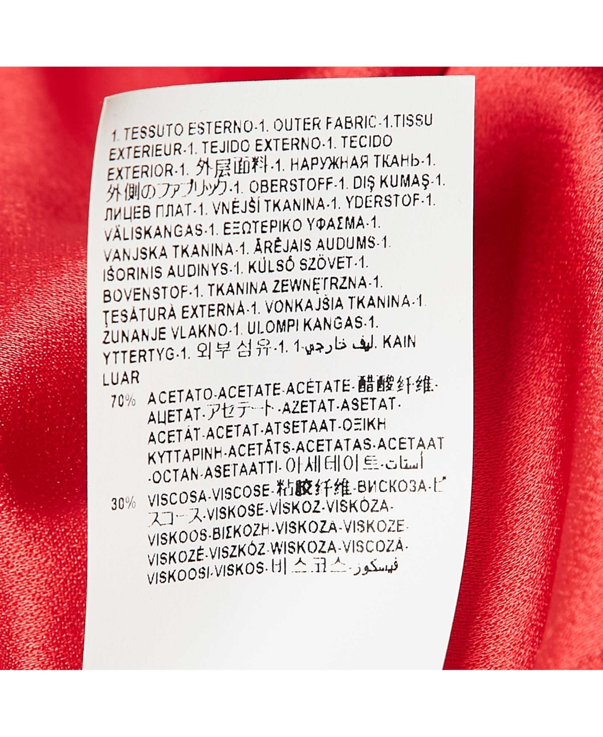 Pre-Owned Versace Women's Pre-Owned Versus Versace Red Crepe Button Front Shirt