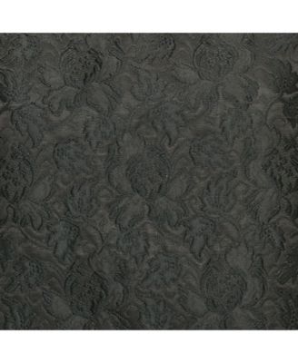 Women's Black Jacquard Crew Neck Top