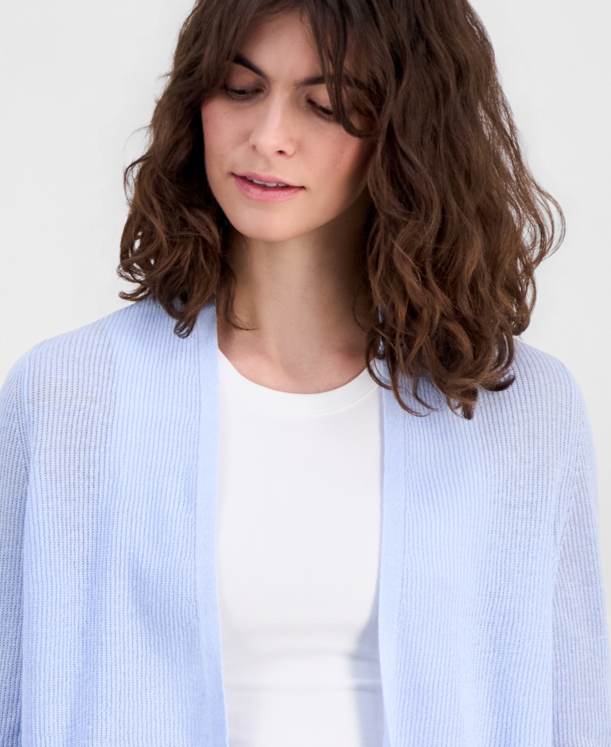 Eileen Fisher Women's Linen Cotton Open-Front Cardigan