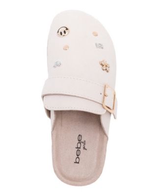 Girls' 1-13 Ornaments and Buckled Details Slip-On Footbed Clogs