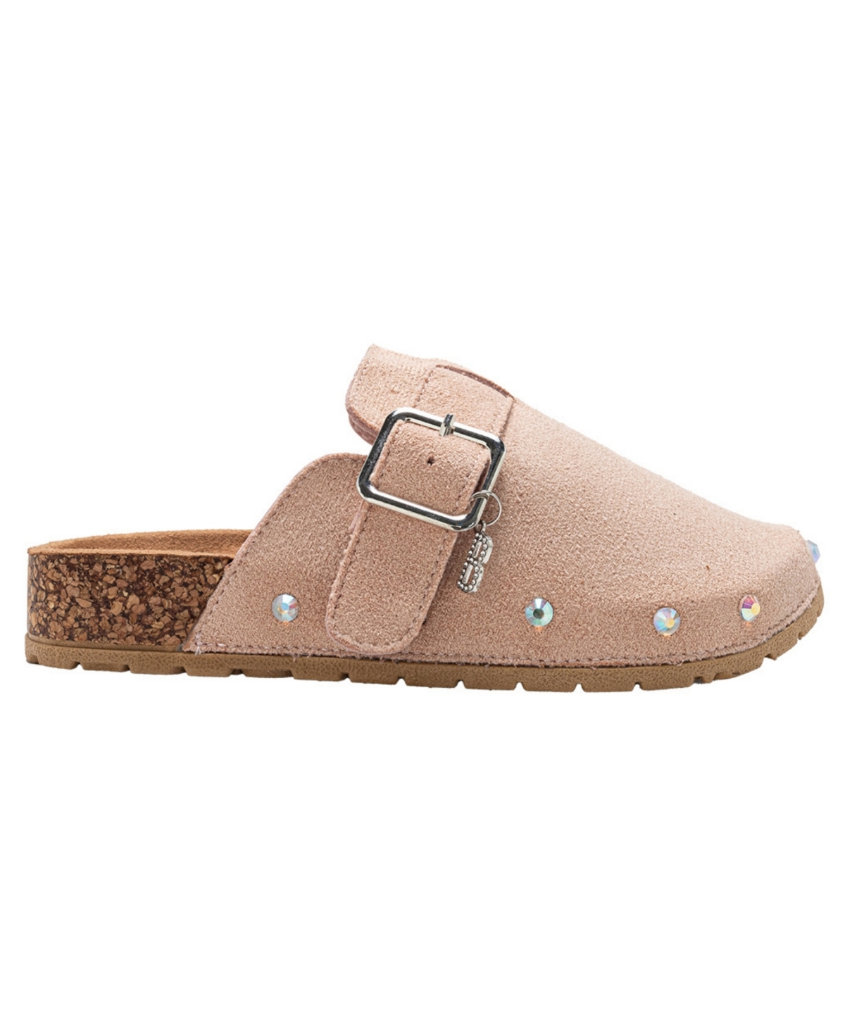 Bebe Girls' 1-13 Buckled Details Slip-On Shimmer Clogs