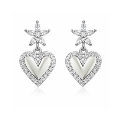 Bloom Heart Drop Earrings