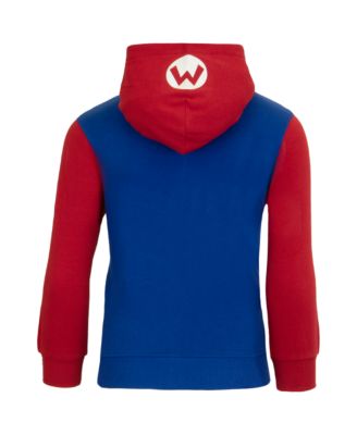 Super Boys Nintendo Bros. Costume Zip Up Hoodie