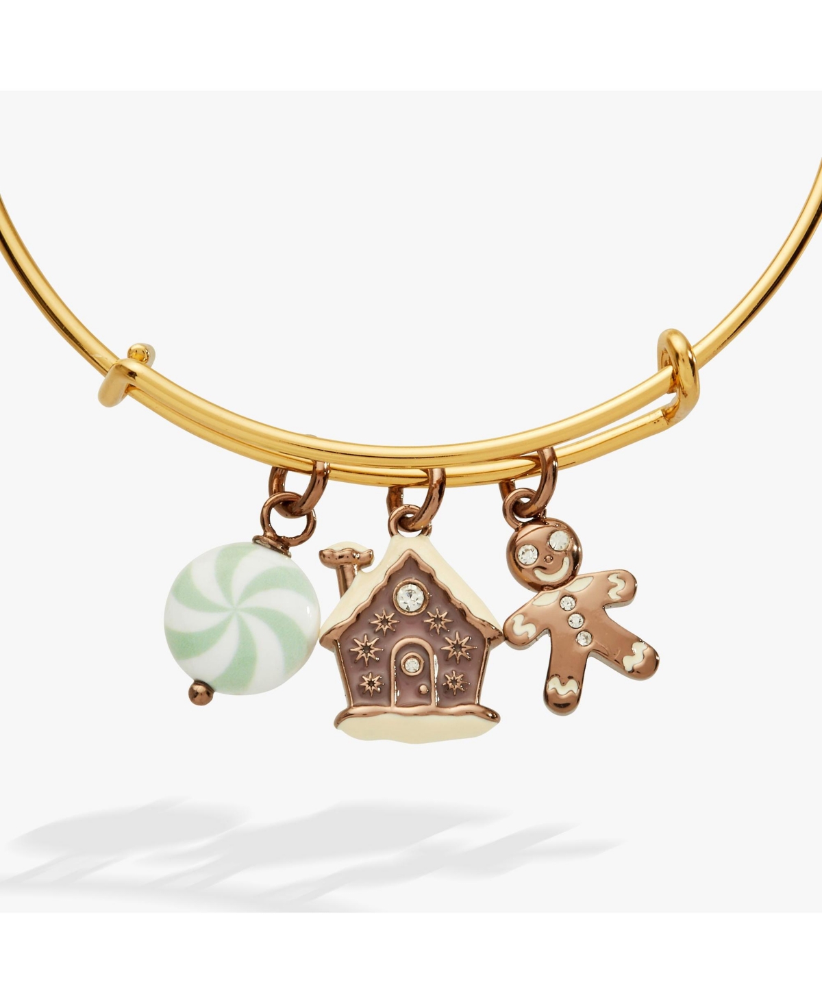 Pink Christmas Multi-Charm Brangle Bracelet