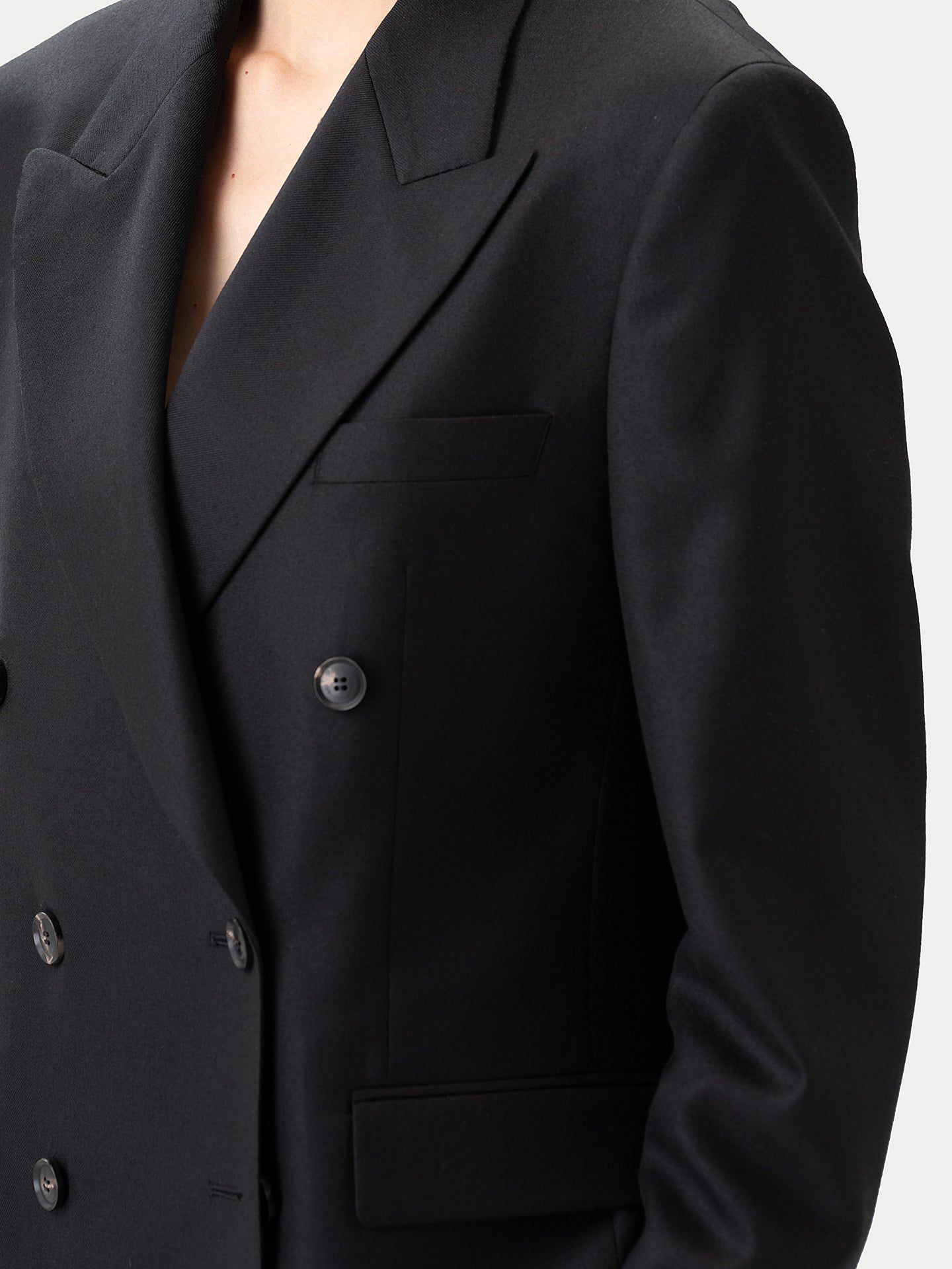 Женский пиджак Gobi Cashmere Double-Breasted Cashmere Suit Blazer — фото 8