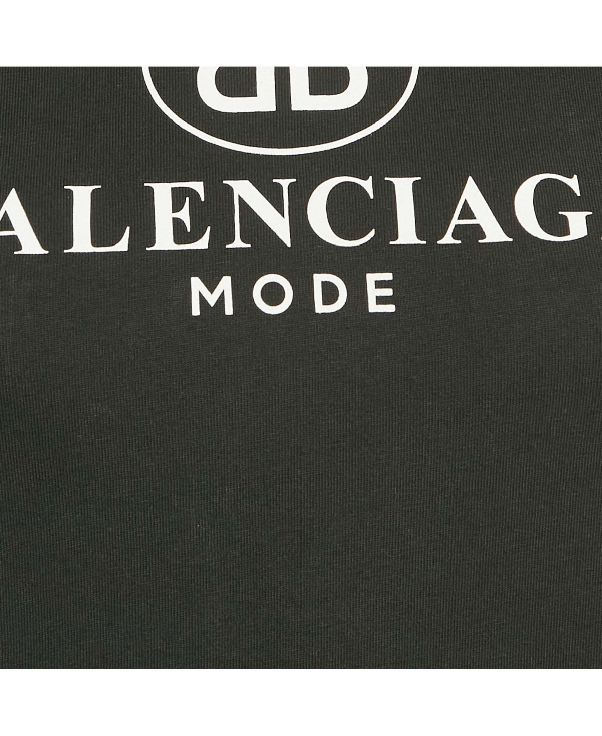 Pre-Owned Balenciaga Women's Black Logo Print Cotton Jersey T-Shirt