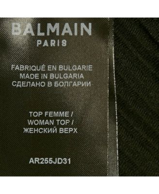 Women's Black Velvet Rib Knit Pullover