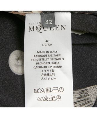 Women's Printed Silk Tie Up Neck Blouse