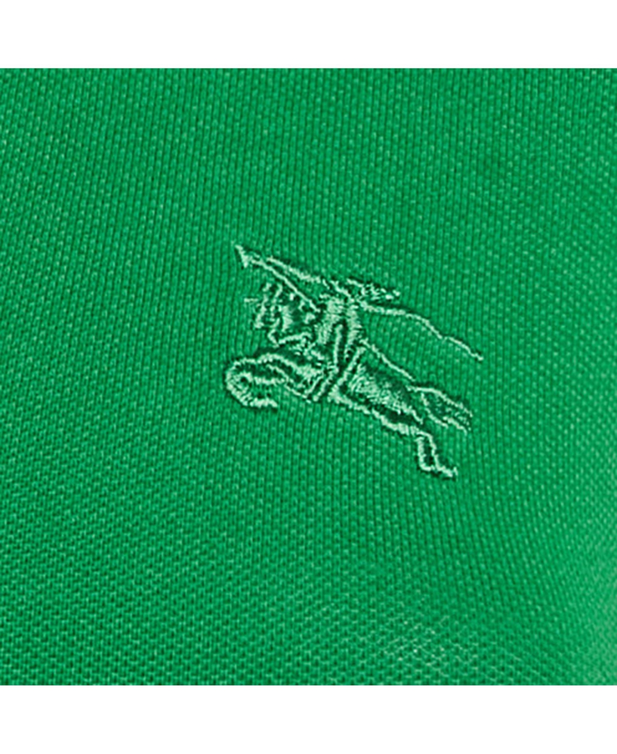 Pre-Owned Burberry Women's Pique Puff Sleeve Polo T-Shirt