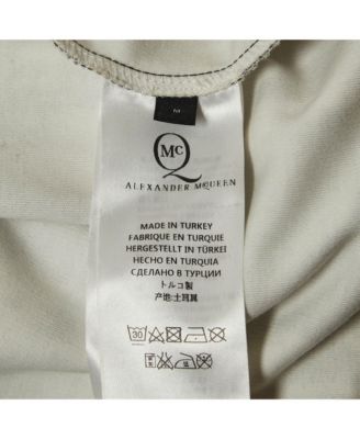 Women's Pre-Owned Mcq By Alexander Mcqueen Black Jersey Printed Pencil Midi Skirt