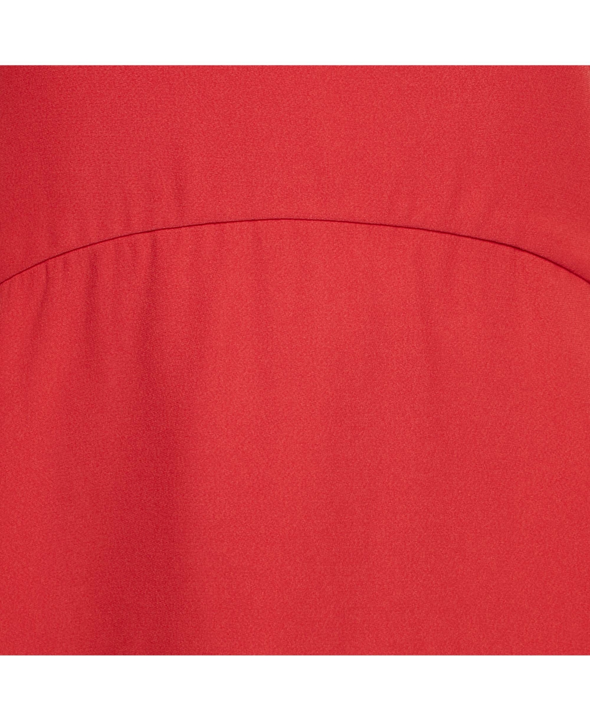 Pre-Owned Alexander Mcqueen Women's Red Crepe High-Low Flared Top