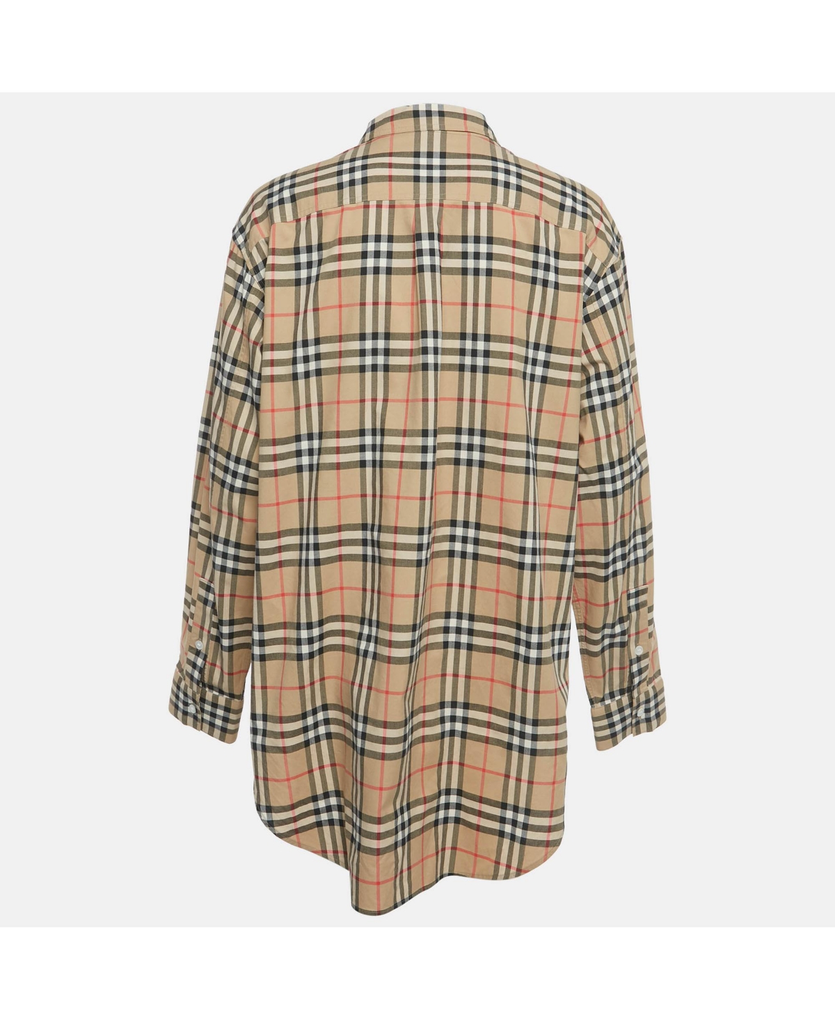 Pre-Owned Burberry Women's Vintage Check Print Cotton Full Sleeve Shirt