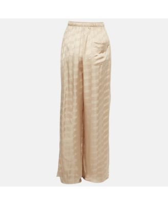 Women's Logo Jacquard Satin Trousers