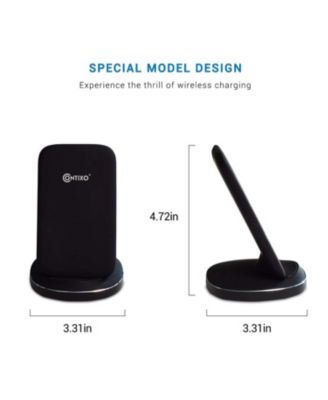 W3 Fast Wireless Charging Stand, Qi Compatible for Smartphones