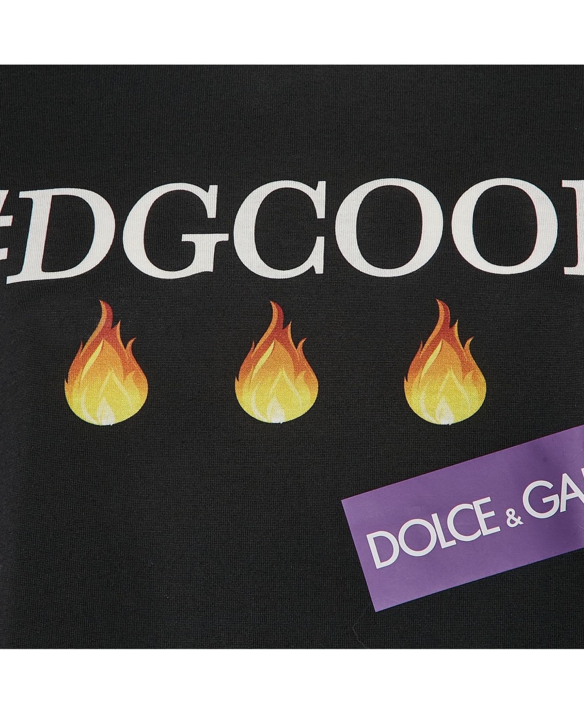 Pre-Owned Dolce & Gabbana Women's Black Dgcool Print Jersey Sleeveless T-Shirt