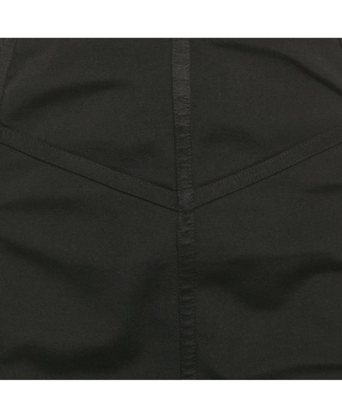 Pre-Owned Burberry Women's Black Mesh Trim Jersey Pencil Skirt