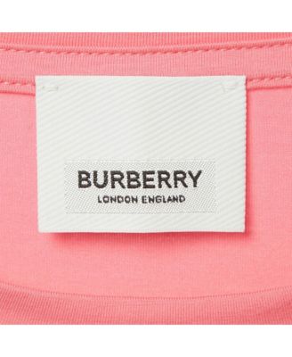 Women's Pink Logo Print Cotton And Modal Crew Neck T-Shirt