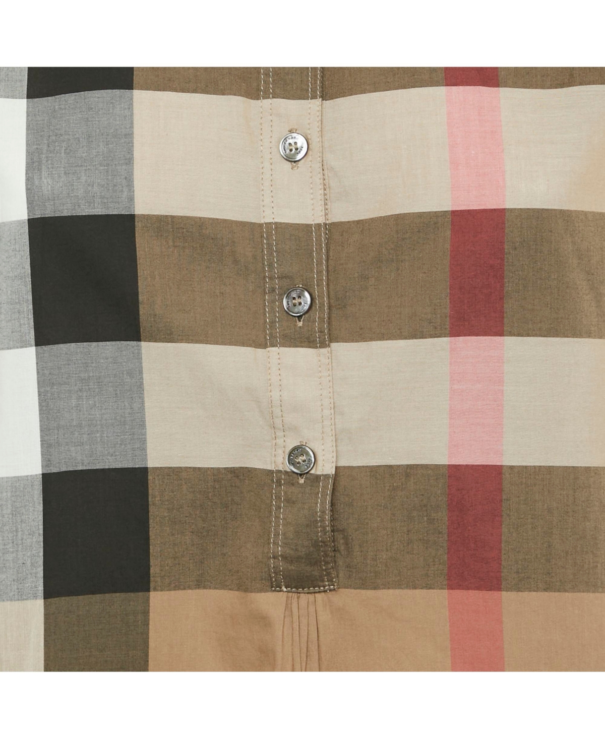 Pre-Owned Burberry Women's Beige Silk Buttoned A-Line Sleeveless Shirt Blouse