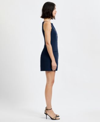 Women's Sleeveless Button-Down Mini Dress