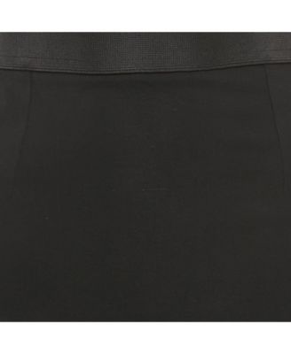 Women's Black Crepe Pencil Skirt
