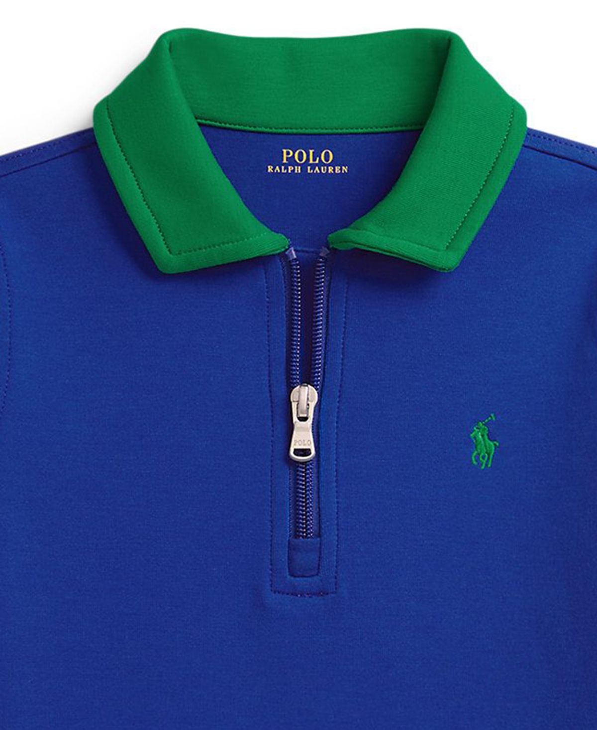Polo Ralph Lauren Boys' 2T-7 Double-Knit Collared Sweatshirt