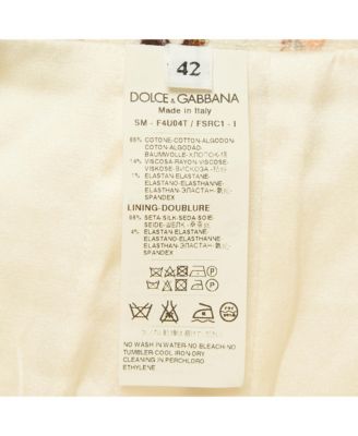 Women's White Floral Print Tweed Mini Skirt