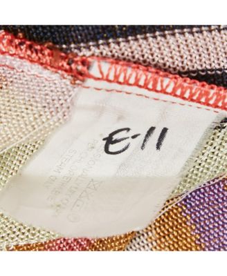 Women's Striped Knit Semi Sheer Blouse