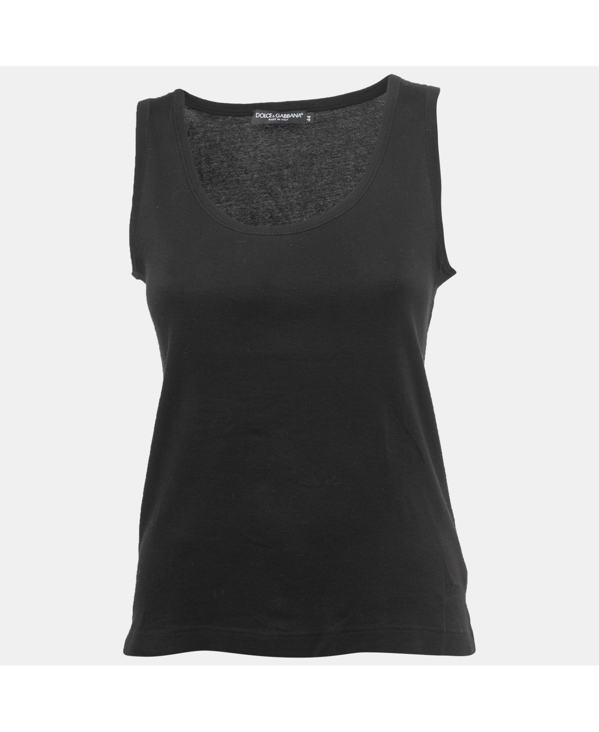 Pre-Owned Dolce & Gabbana Women's Black And Beige Dice Key Printed Silk Short Sleeve Top