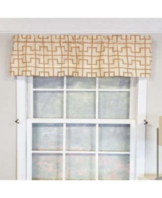 100% Cotton High Quality Torres Tailored Window Valance with 1.5" Rod Pocket 50" W X 12" L Cream