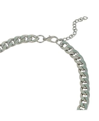 Women's The Petra-Chain Collar Necklace - Chrome Silver