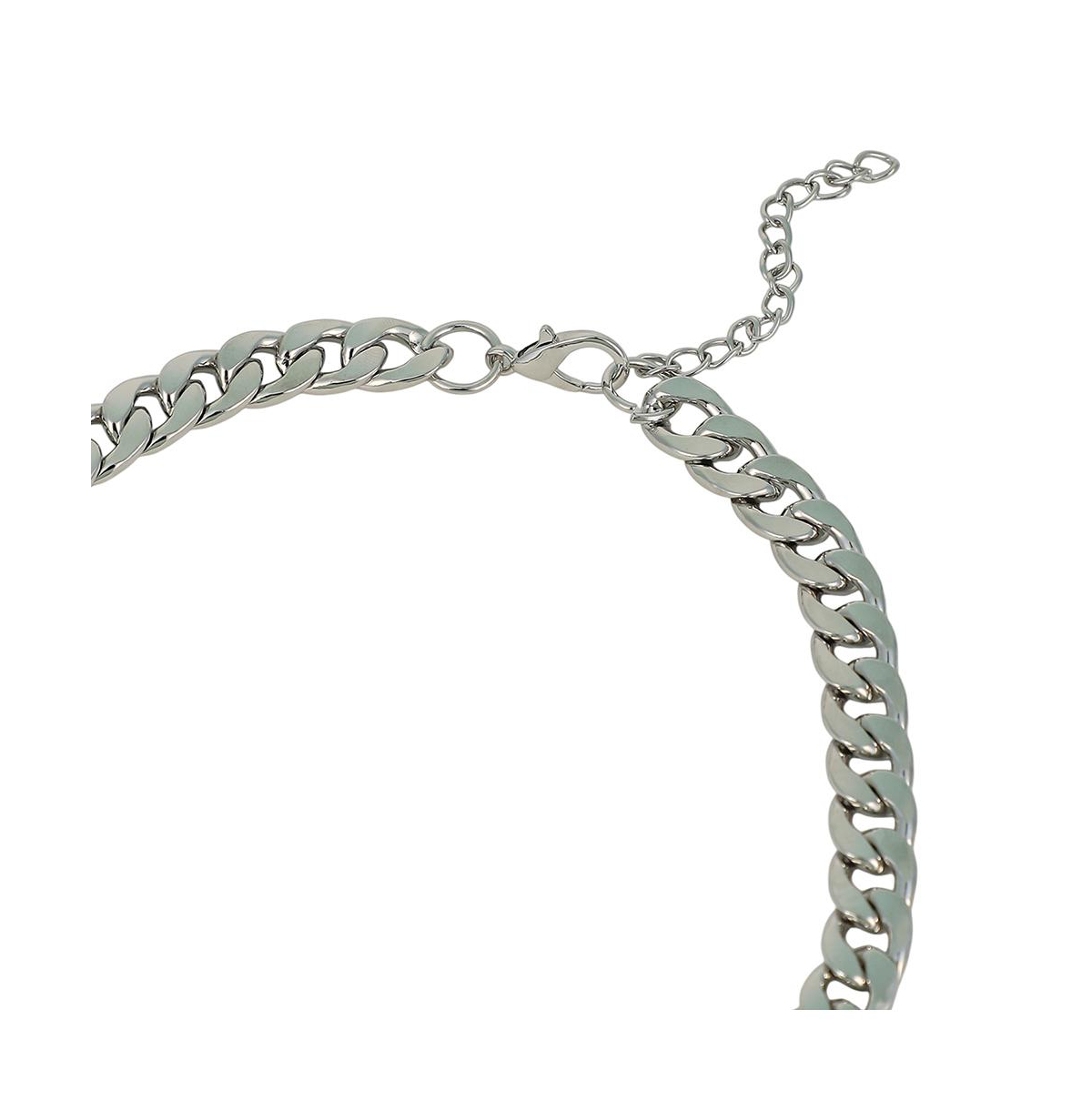 Women's The Petra-Chain Collar Necklace - Chrome Silver