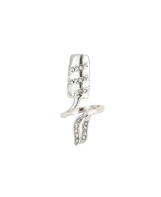 Women's The Botanic Nail Rings - Metallic Silver (Set Of 4)