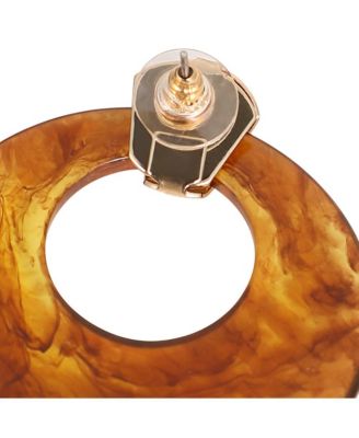 Women's The Circular-Panthera Statement Earrings - California Gold