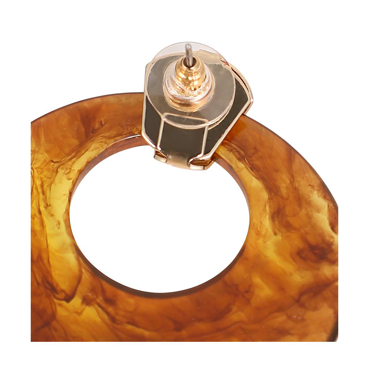 Women's The Circular-Panthera Statement Earrings - California Gold