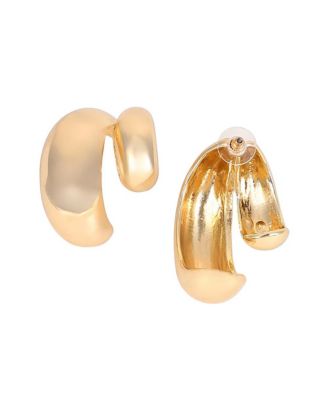 Women's The Chunky-Unbalanced Half-Hoop Earrings - California Gold