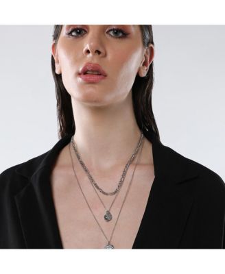 Women's The Dented Charm Multi-Layer Necklace