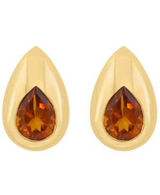 Madeira Citrine Stud Earrings (1-1/5 ct. t.w.) in 14k Yellow Gold