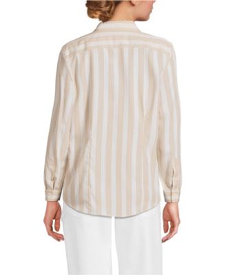 Women's No Iron Button Front Shirt