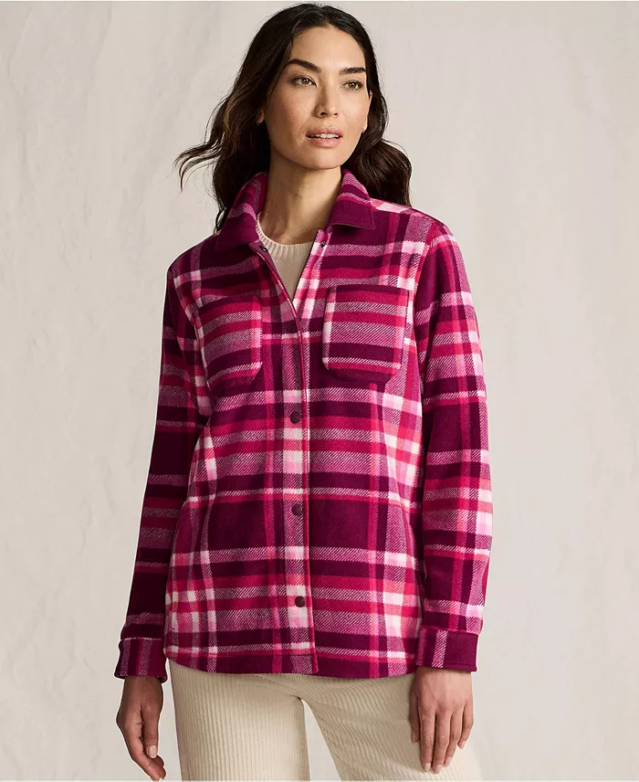 Women's Print Anyweather Fleece Shirt Jacket - thumbnail 5