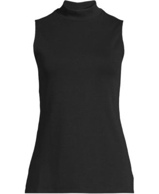 Plus Size Sleeveless Polished Essentials Mock Neck Top