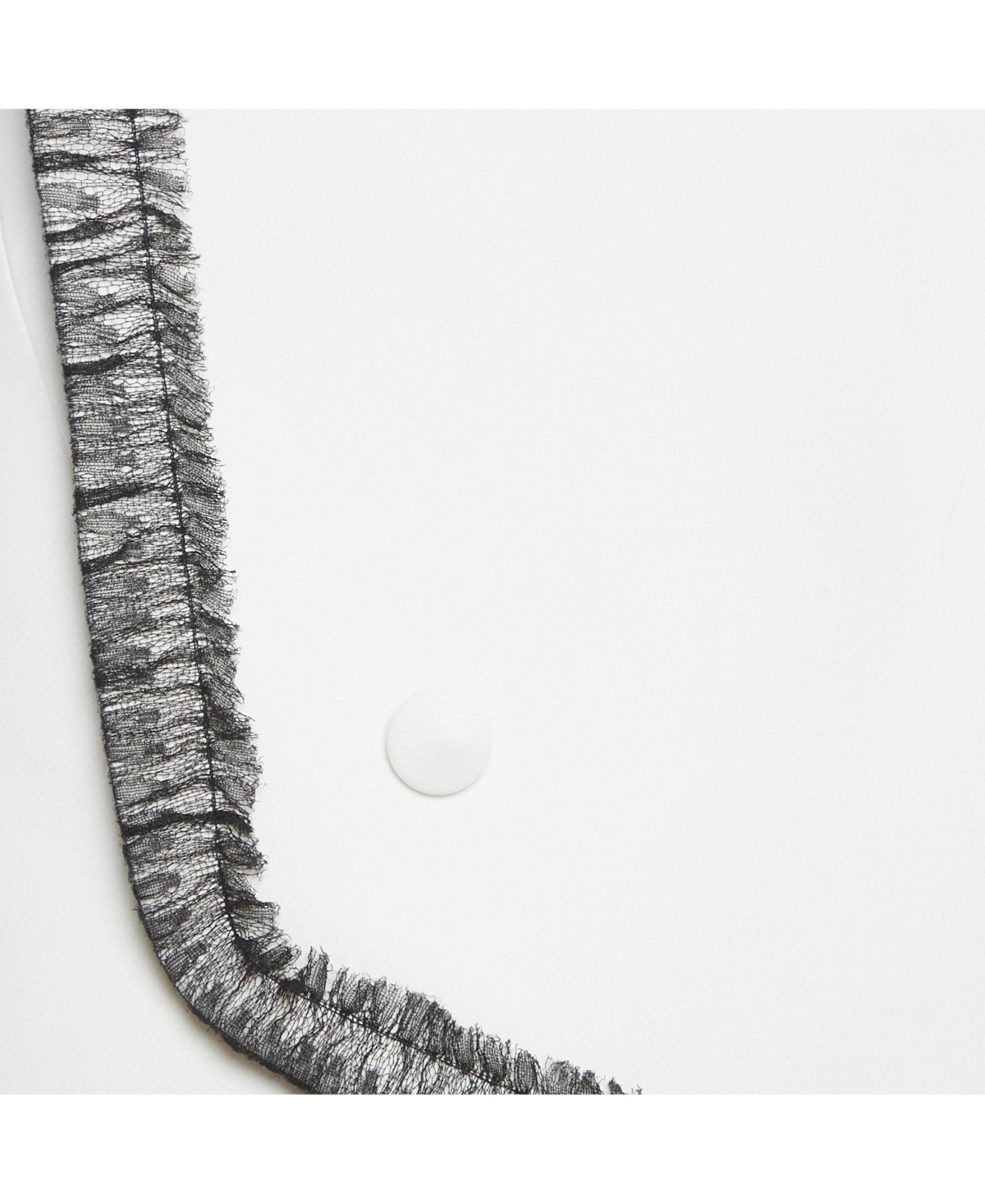 Pre-Owned Balenciaga Women's Crepe Lace Trimmed Sleeveless Blouse